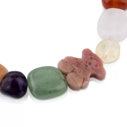 Best Silver Color Bracelet with rhodonite Kids Silver Bracelets | Ball Bracelets