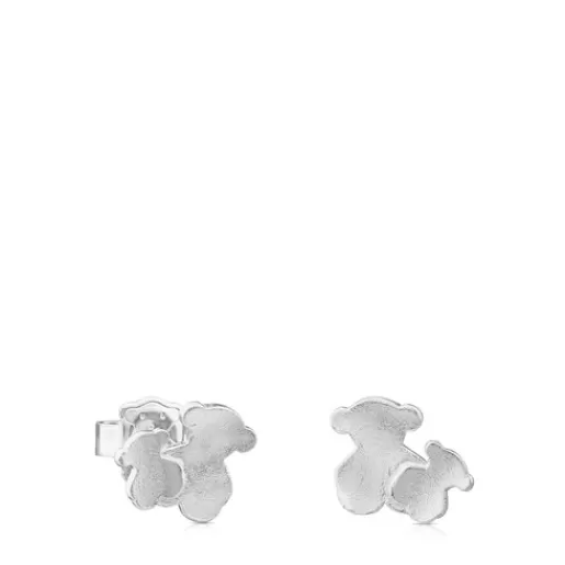 Hot Silver Hill Earrings Bear motif 1cm. Silver Earrings | Small Earrings