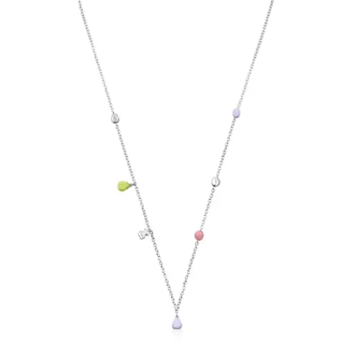 Online Silver Joy Bits necklace with enamel motifs Silver Necklaces | Short Necklaces