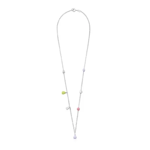 Online Silver Joy Bits necklace with enamel motifs Silver Necklaces | Short Necklaces