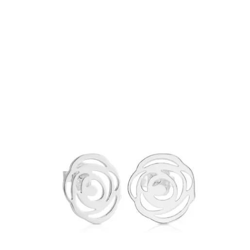 Fashion Rosa d'Abril Earrings 1,5cm. Silver Earrings