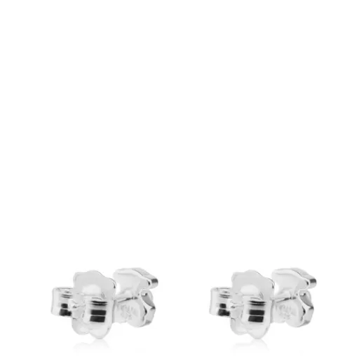 Clearance Super Power Earrings with Pearls Bear motif Silver Earrings | Small Earrings