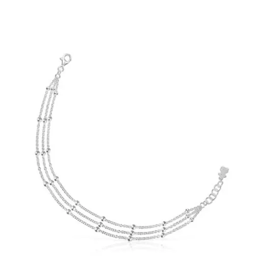 Discount Silver triple Chain bracelet Basics Silver Bracelets | Chain Bracelets