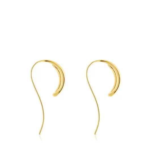 Best Sale Silver vermeil Bent Earrings Silver Earrings | Large Earrings