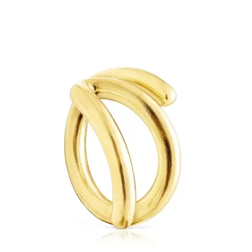 New Silver vermeil Bent Open ring Silver Rings | Medium Rings