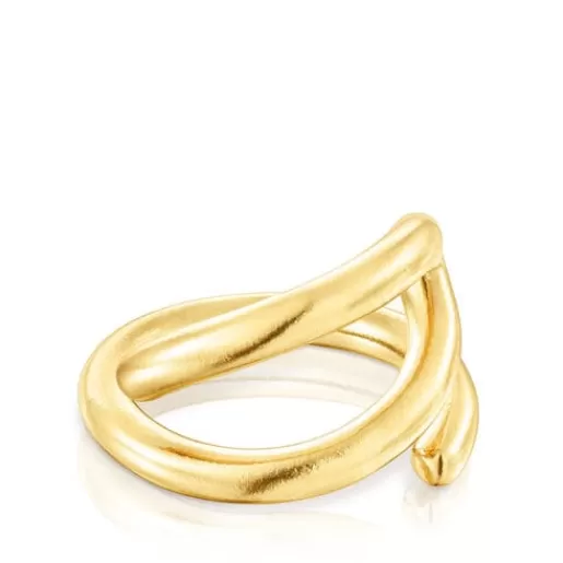 New Silver vermeil Bent Open ring Silver Rings | Medium Rings