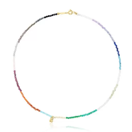 Shop Silver vermeil Bold Bear Necklace with gemstones Kids Silver Necklaces | Short Necklaces