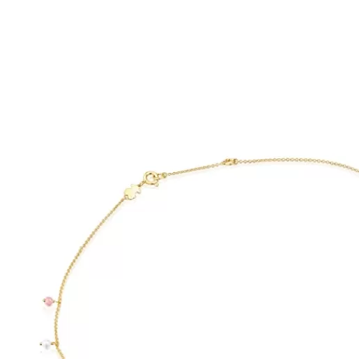 New Silver Vermeil Cool Joy Necklace with Gemstones Silver Necklaces | Short Necklaces