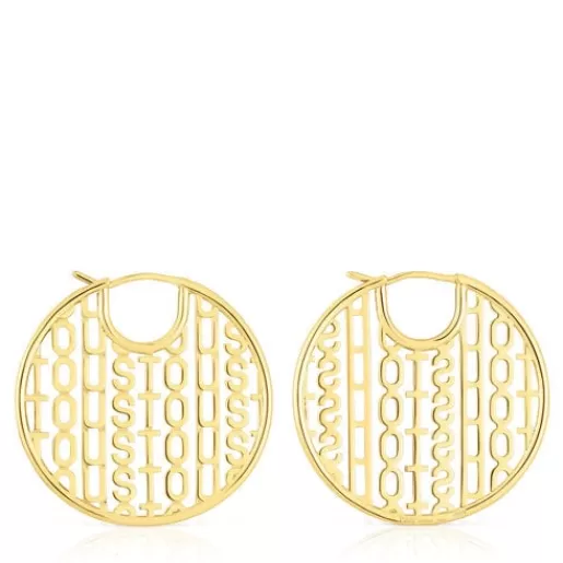 Best Sale Silver vermeil Earrings Logo Silver Earrings | Hoop Earrings