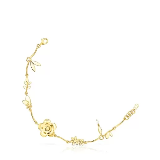 Cheap Silver Vermeil Fragile Nature flowers Bracelet with Pearl Silver Bracelets