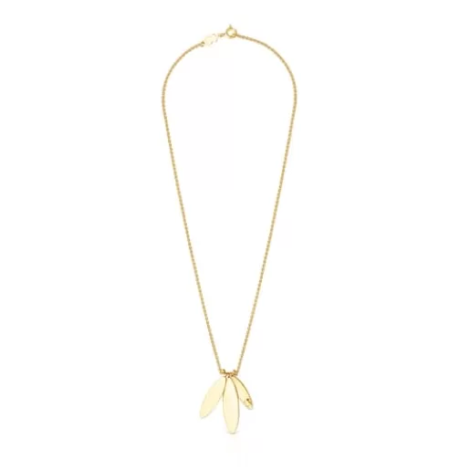 Clearance Silver Vermeil Fragile Nature laurel leaf Necklace Silver Necklaces | Short Necklaces