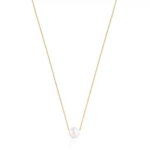 Cheap Silver Vermeil Gloss Necklace with Pearl Silver Necklaces | Short Necklaces