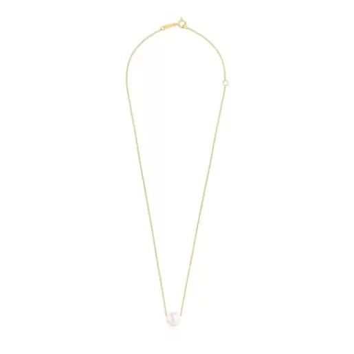 Cheap Silver Vermeil Gloss Necklace with Pearl Silver Necklaces | Short Necklaces