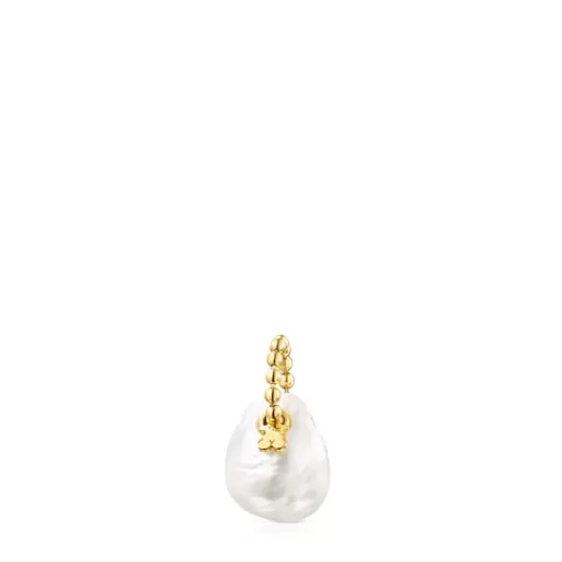 Discount Silver Vermeil Gloss Pendant with Pearl Silver Pendants | Small Pendants