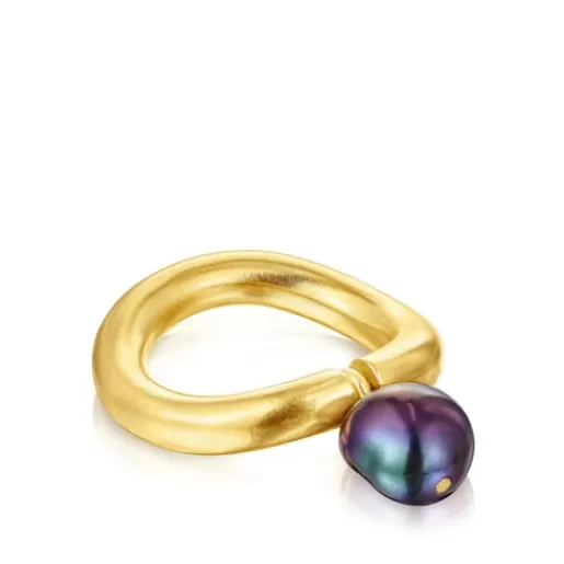 Discount Silver vermeil Hav Ring with gray pearl Silver Rings | Small Rings