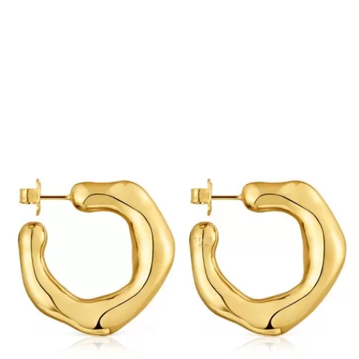 Cheap Silver vermeil hoop Earrings Tabit Silver Earrings