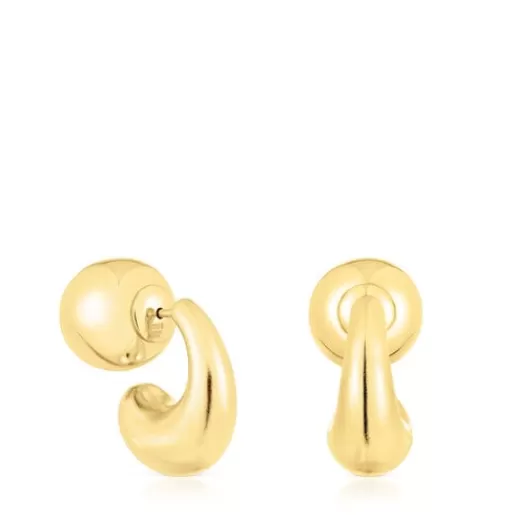 Cheap Silver vermeil Hoop earrings Balloon Silver Earrings