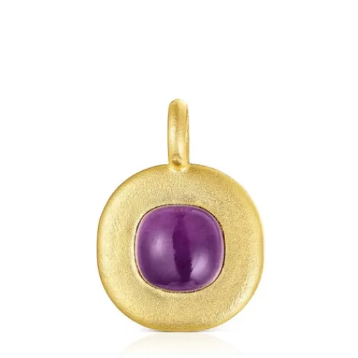 Online Silver vermeil Nattfall Pendant with amethyst Silver Pendants | Medium Pendants