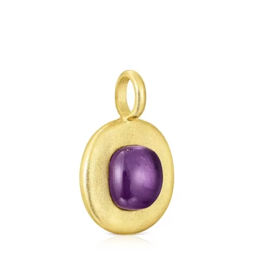 Online Silver vermeil Nattfall Pendant with amethyst Silver Pendants | Medium Pendants