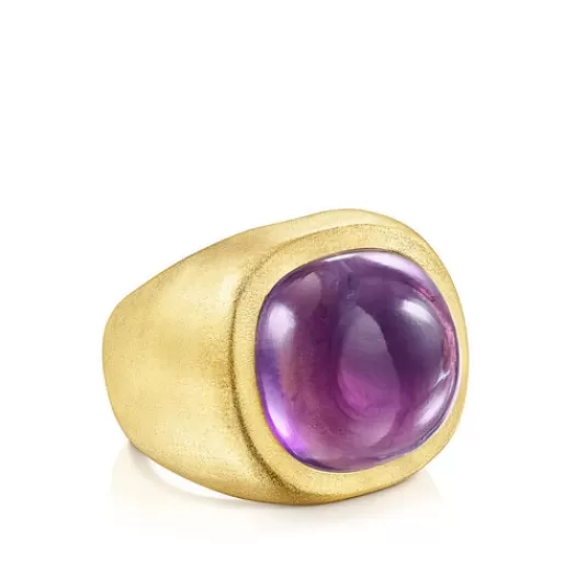 Discount Silver vermeil Nattfall Ring with amethyst Silver Rings | Medium Rings