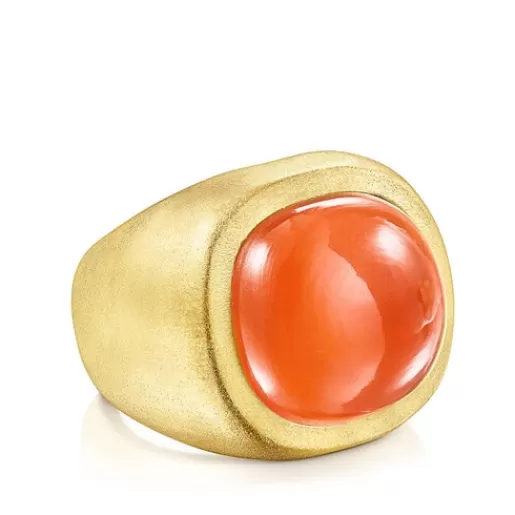 Best Silver vermeil Nattfall Ring with carnelian Silver Rings | Medium Rings