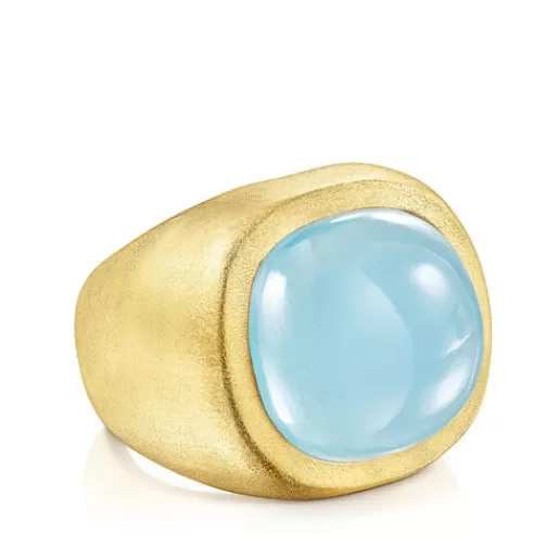 Best Silver vermeil Nattfall Ring with chalcedony Silver Rings | Medium Rings