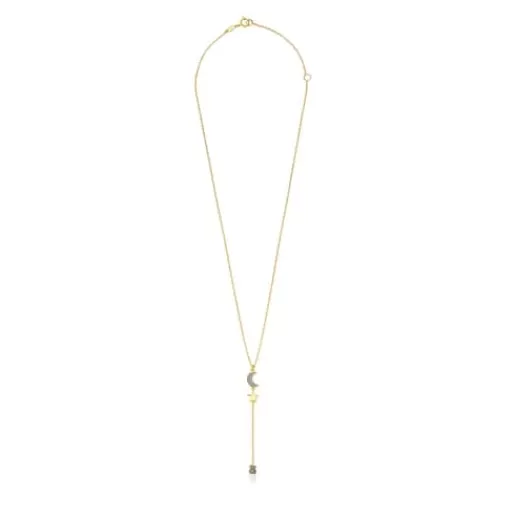 Best Sale Silver Vermeil Nocturne Necklace with Diamond charms Silver Necklaces | Short Necklaces