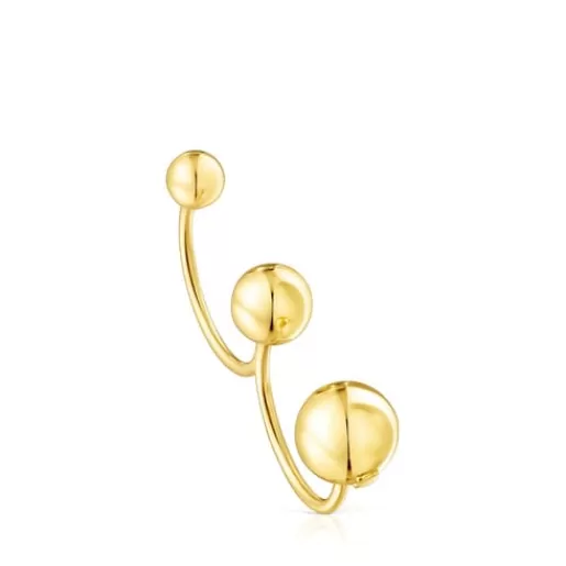 Shop Silver vermeil Plump Double open ring Silver Rings | Large Rings