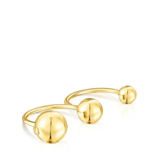 Shop Silver vermeil Plump Double open ring Silver Rings | Large Rings