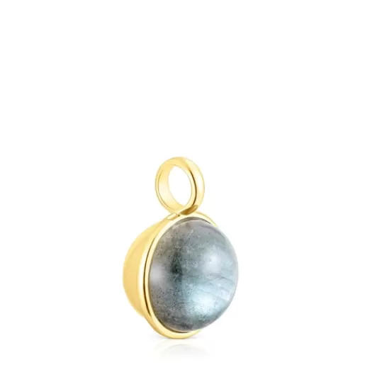 Sale Silver vermeil Plump Pendant with labradorite Silver Pendants | Medium Pendants