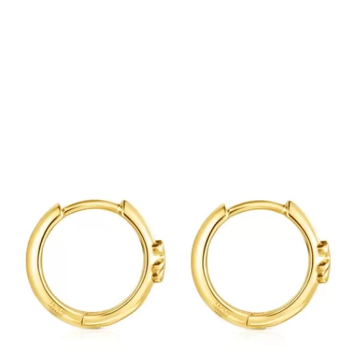 Best Silver Vermeil Basics bear Hoop earrings Silver Earrings | Hoop Earrings