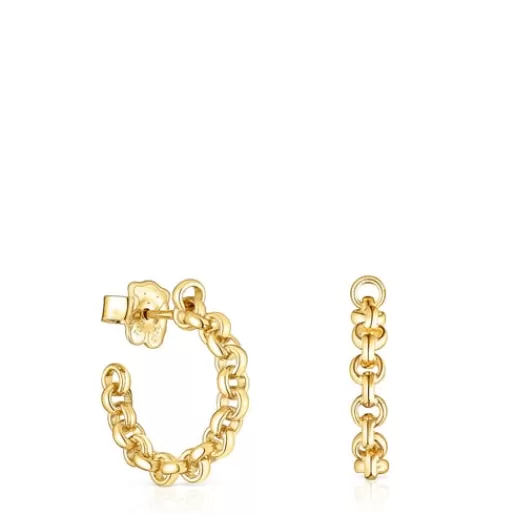 Best Silver vermeil Calin Hoop earrings Silver Earrings | Hoop Earrings