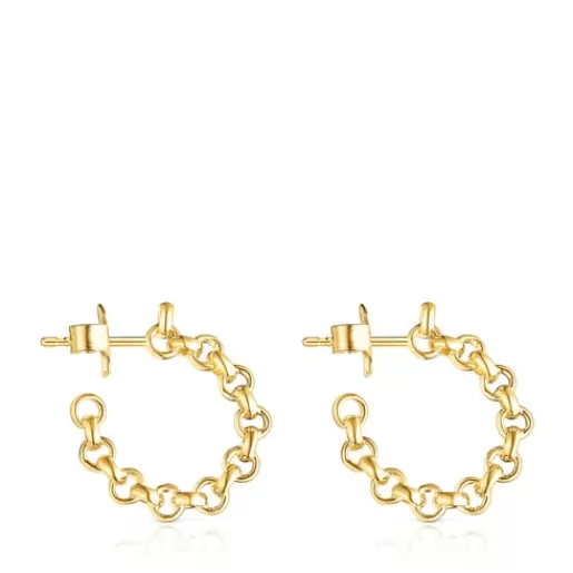 Best Silver vermeil Calin Hoop earrings Silver Earrings | Hoop Earrings