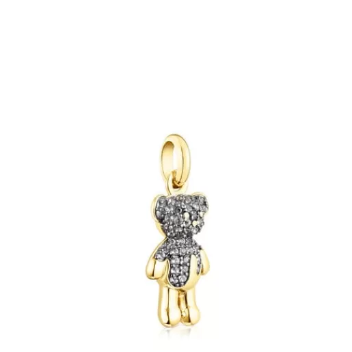 Online Silver vermeil Teddy Bear Splash Pendant with iolite Silver Pendants | Small Pendants