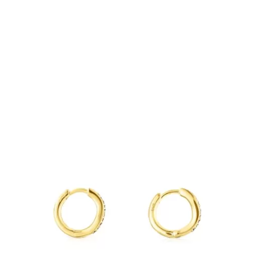 Clearance Silver vermeil Vibrant Colors Hoop earrings with gemstones Silver Earrings | Hoop Earrings