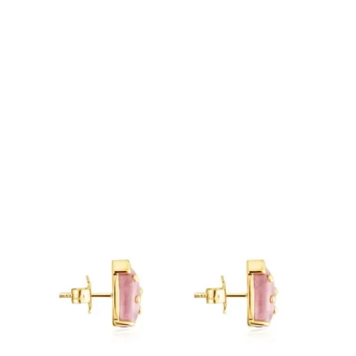 Flash Sale Silver vermeil Virtual Garden Earrings with rhodonite Silver Earrings | Small Earrings