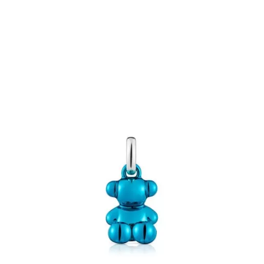 Cheap Small Bold Bear blue steel bear Pendant Kids Small Pendants | Jewelry