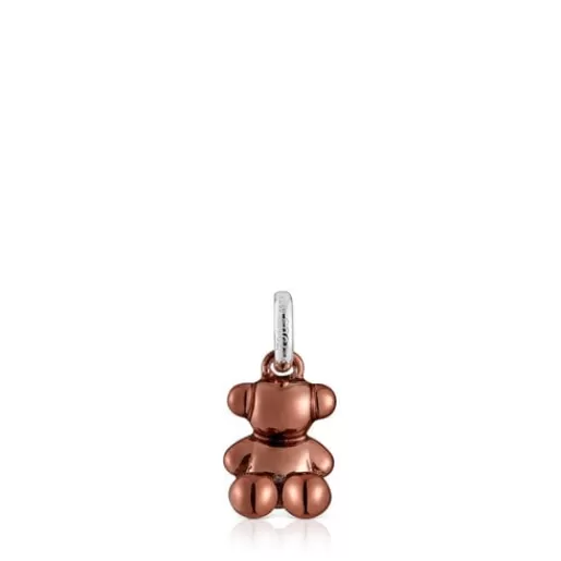 Fashion Small Bold Bear coppery-pink steel bear Pendant Kids Small Pendants | Jewelry