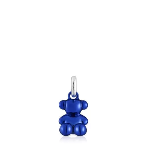 Sale Small Bold Bear navy blue steel bear Pendant Kids Small Pendants | Jewelry