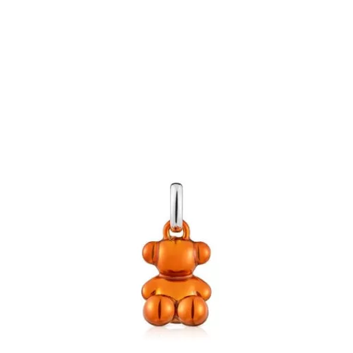 Hot Small Bold Bear orange steel bear Pendant Kids Small Pendants | Jewelry