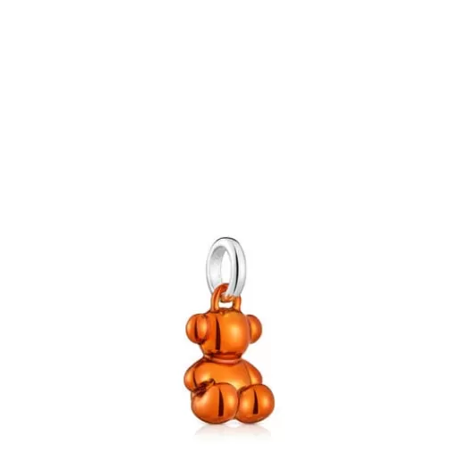 Hot Small Bold Bear orange steel bear Pendant Kids Small Pendants | Jewelry