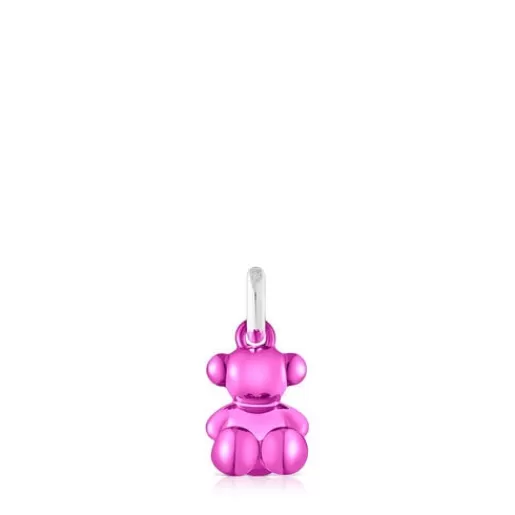 Store Small Bold Bear pink steel bear Pendant Kids Small Pendants | Jewelry