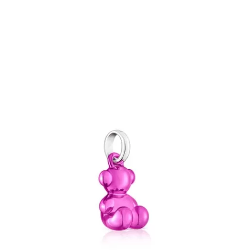 Store Small Bold Bear pink steel bear Pendant Kids Small Pendants | Jewelry