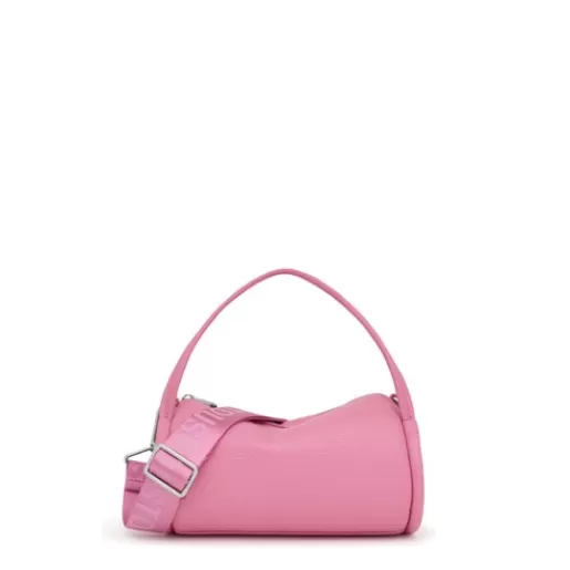 Store Small dark pink leather Duffel bag Miranda Shoulder Bags | Leather Handbags