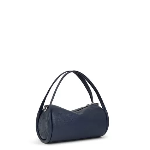 Flash Sale Small navy leather Duffel bag Miranda Leather Handbags