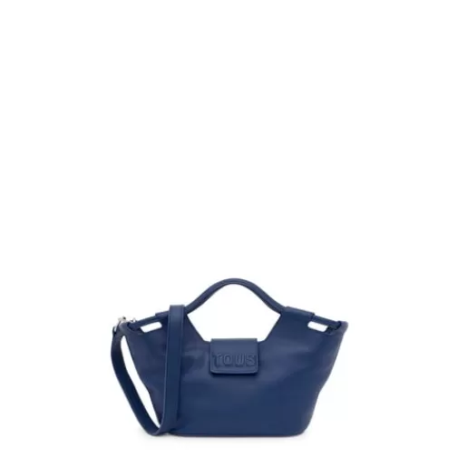 Cheap Small navy leather Tote bag Sun Leather Handbags