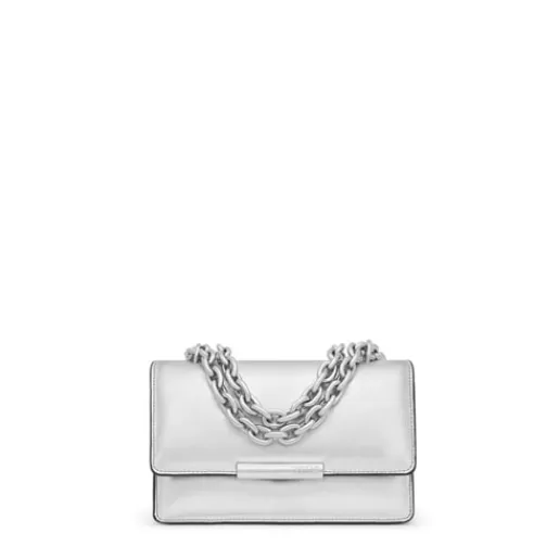 Discount Small silver Audree Crossbody bag Leather Crossbody Bags | Leather Handbags