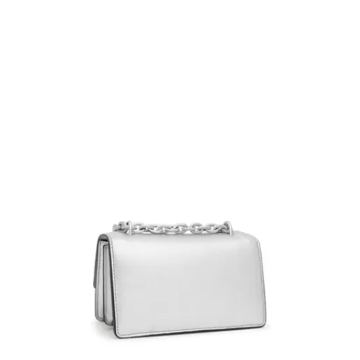 Discount Small silver Audree Crossbody bag Leather Crossbody Bags | Leather Handbags