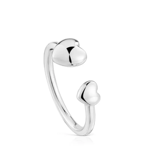 Discount Small silver heart Open ring My Other Half Silver Rings | Open Rings