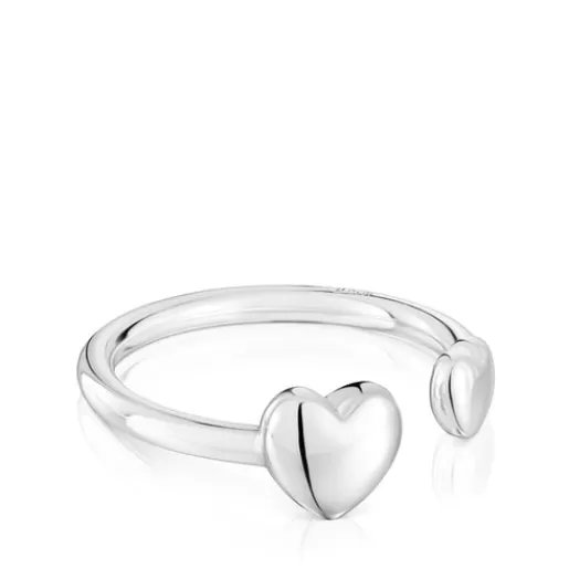 Discount Small silver heart Open ring My Other Half Silver Rings | Open Rings